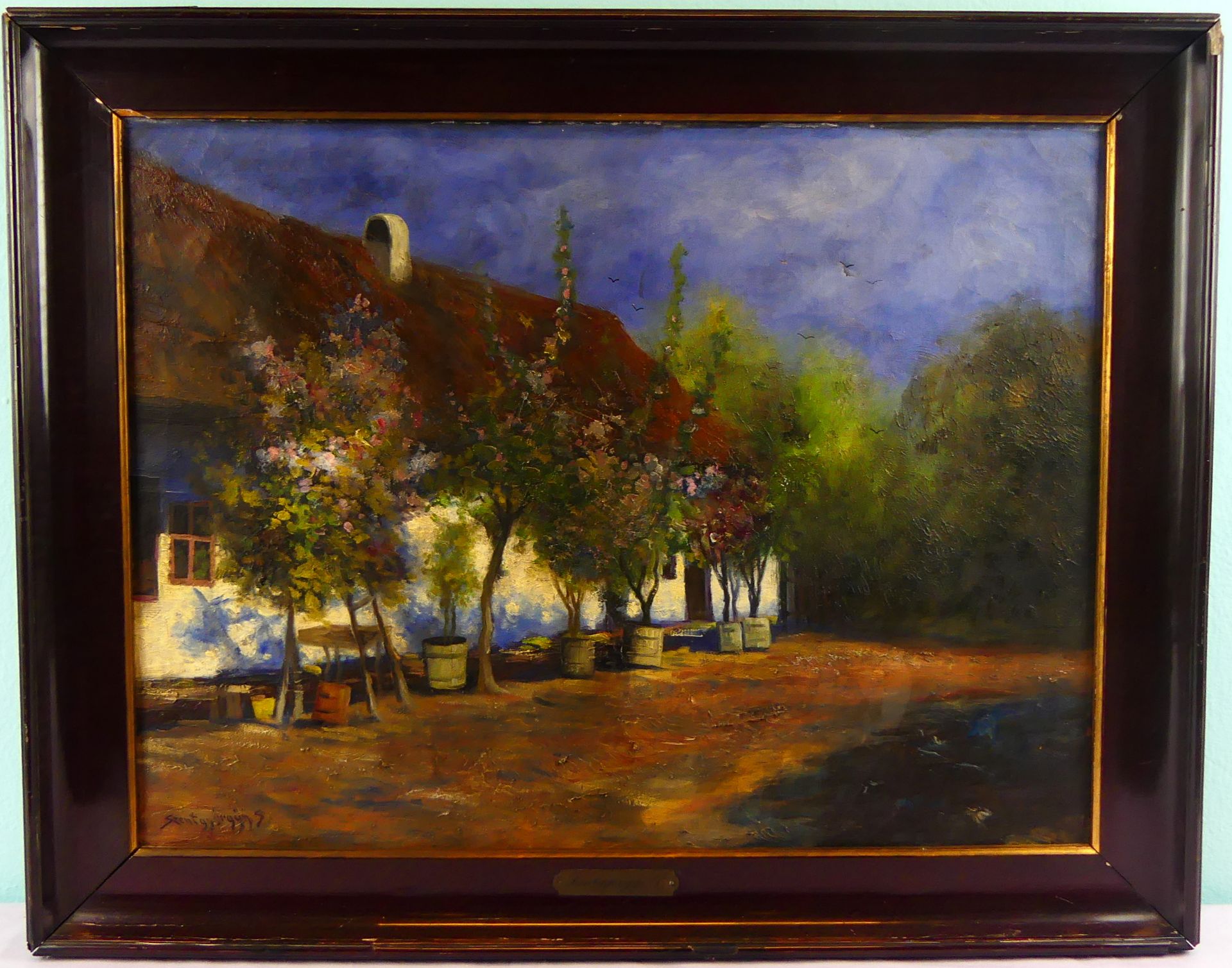 ISTVÀN SZENTGYÖRGYI (1881-1939) "Ungarisches Bauernhaus",