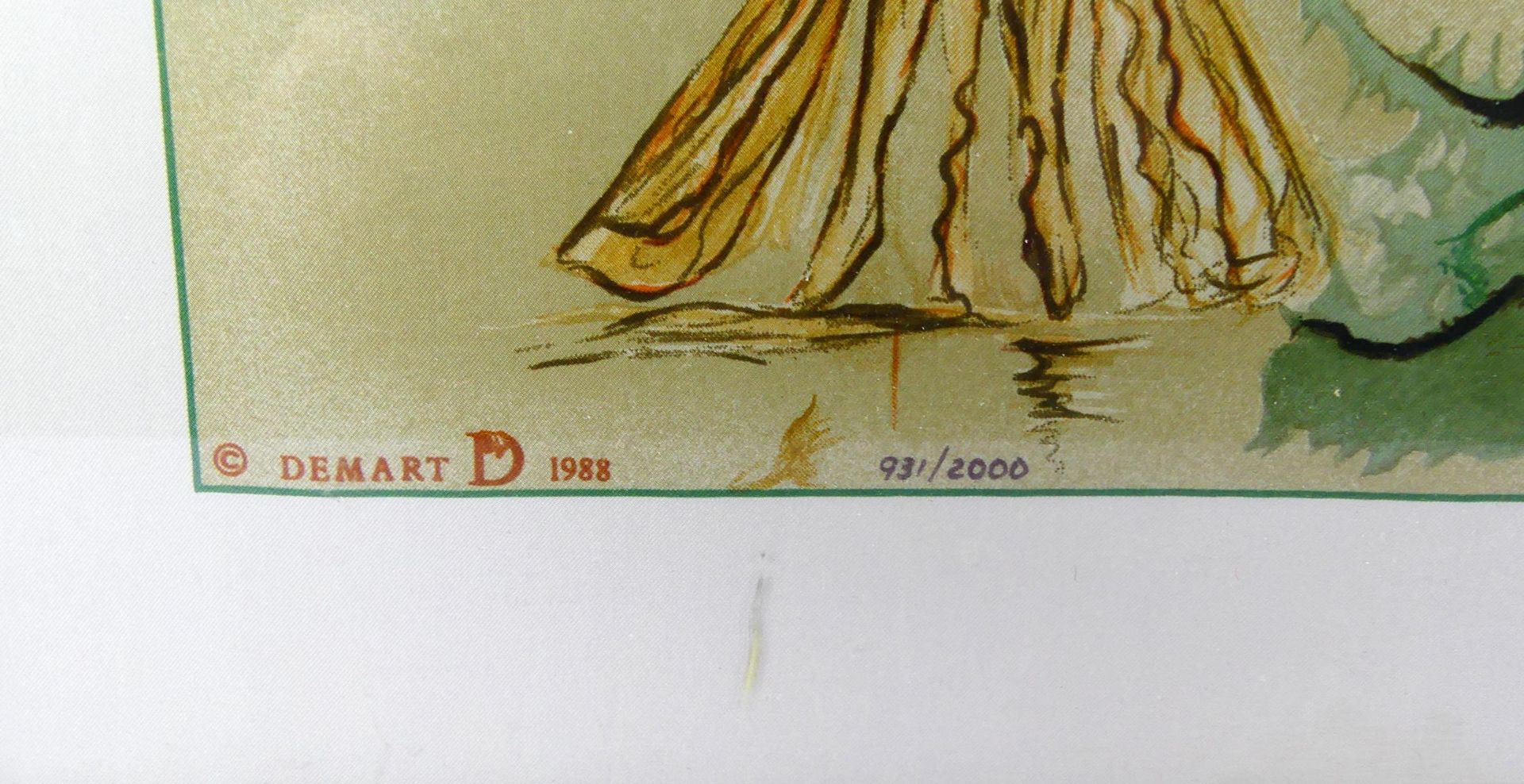 SALVADOR DALI (1904-189), ''Der Lebensbaum'', Serigraphie auf Seide, - Image 3 of 3