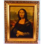 Kopist, "Mona Lisa", Öl/L., unten rechts signiert A.Garde de Dion?,