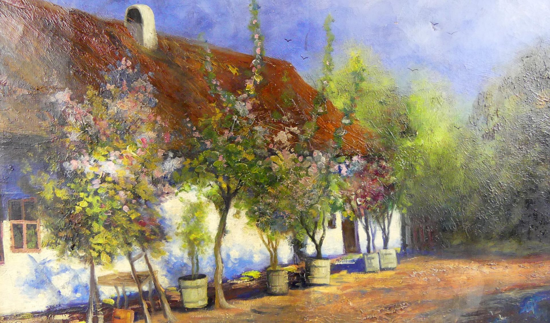 ISTVÀN SZENTGYÖRGYI (1881-1939) "Ungarisches Bauernhaus", - Bild 3 aus 3