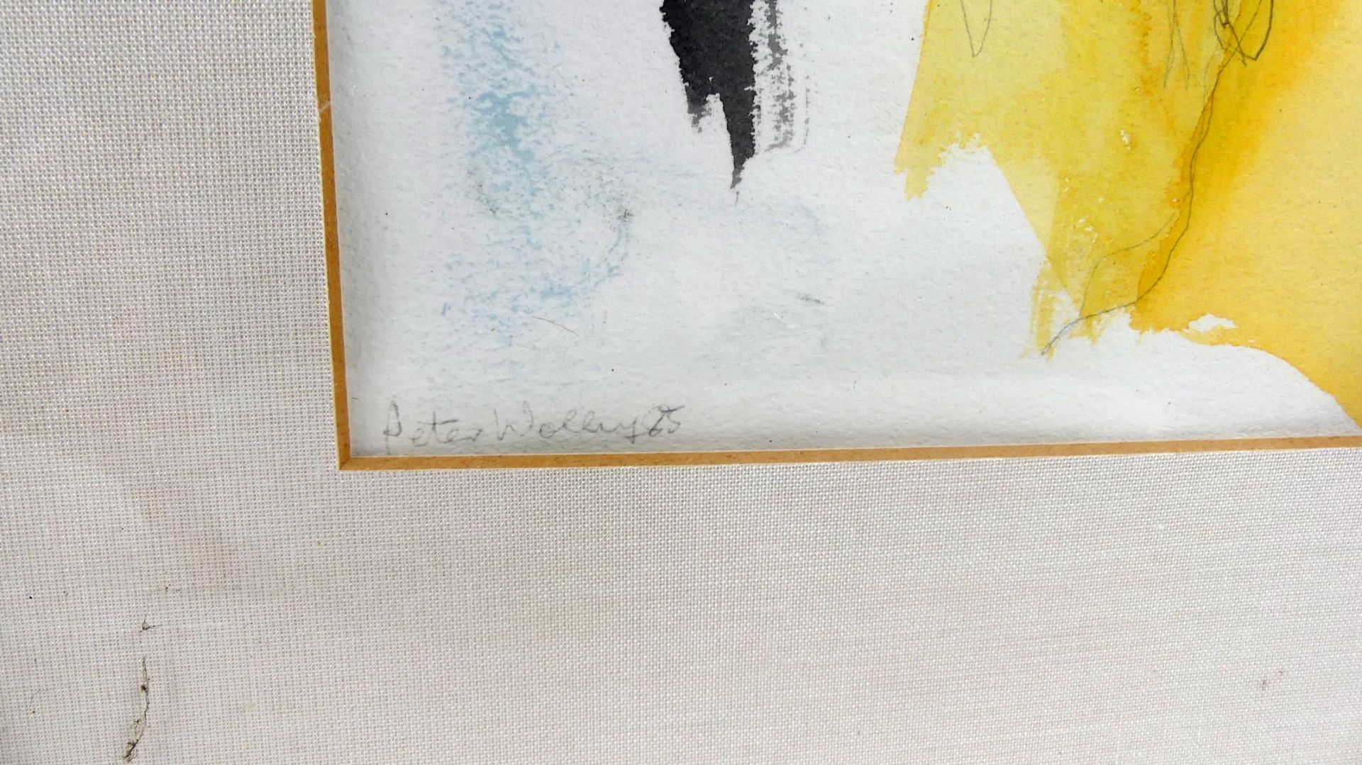 PETER WOLLNY, "Hände", 2 Aquarelle/Mischtechnik, - Bild 5 aus 5