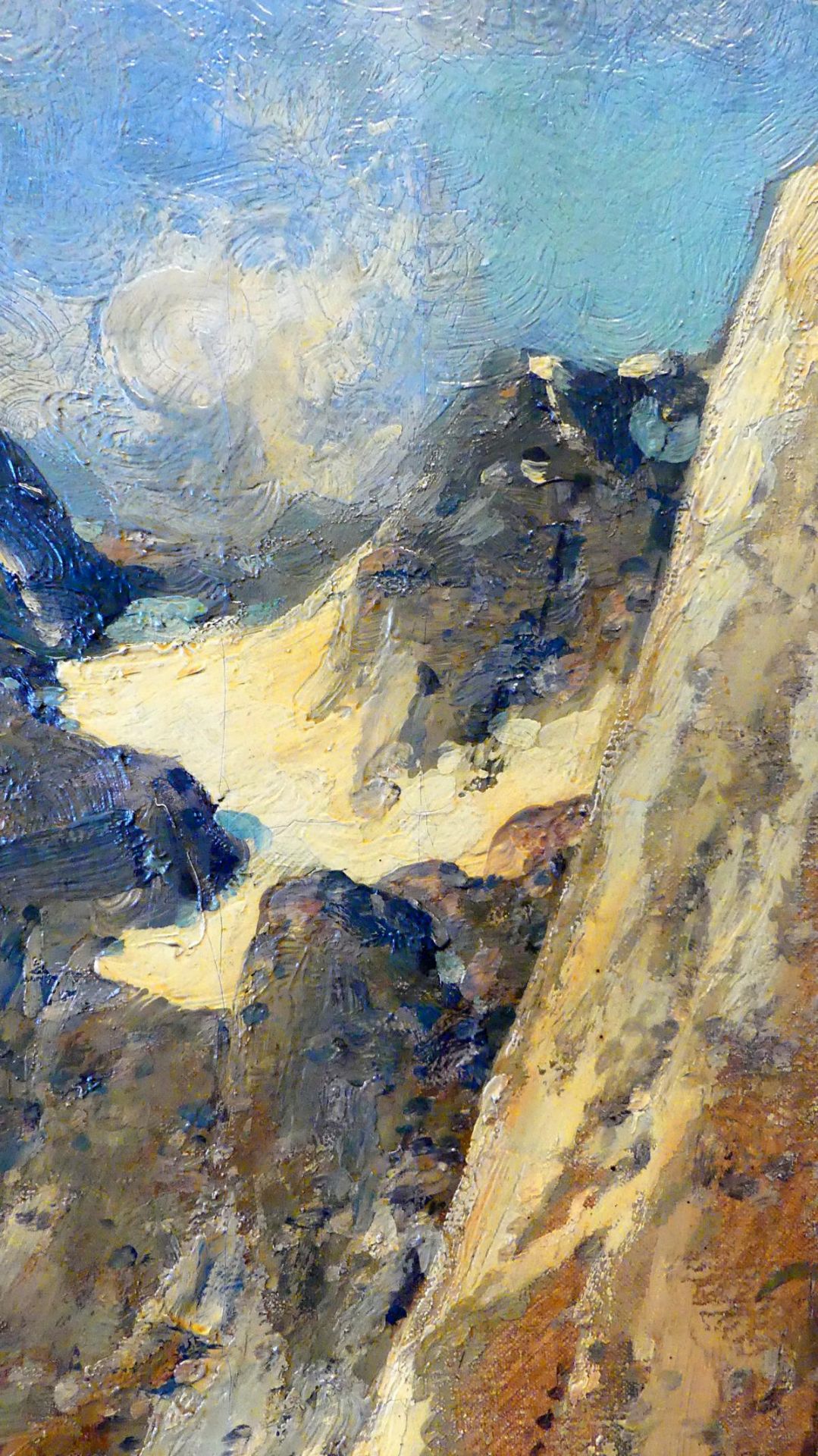 JOHANN JUNGBLUT (1860-1912), "Norwegische Fjordlandschaft", Öl/L, - Bild 6 aus 8