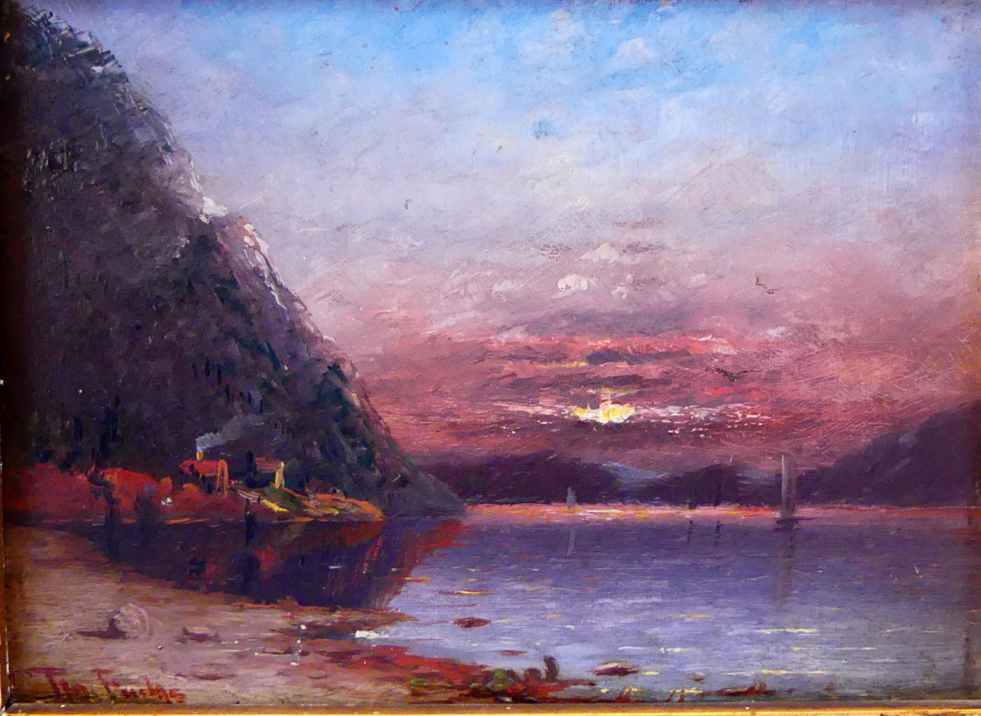 THERESE FUCHS (1849-1898), Paar Gemälde, "Fjordlandschaft", Öl/Holz - Bild 3 aus 5