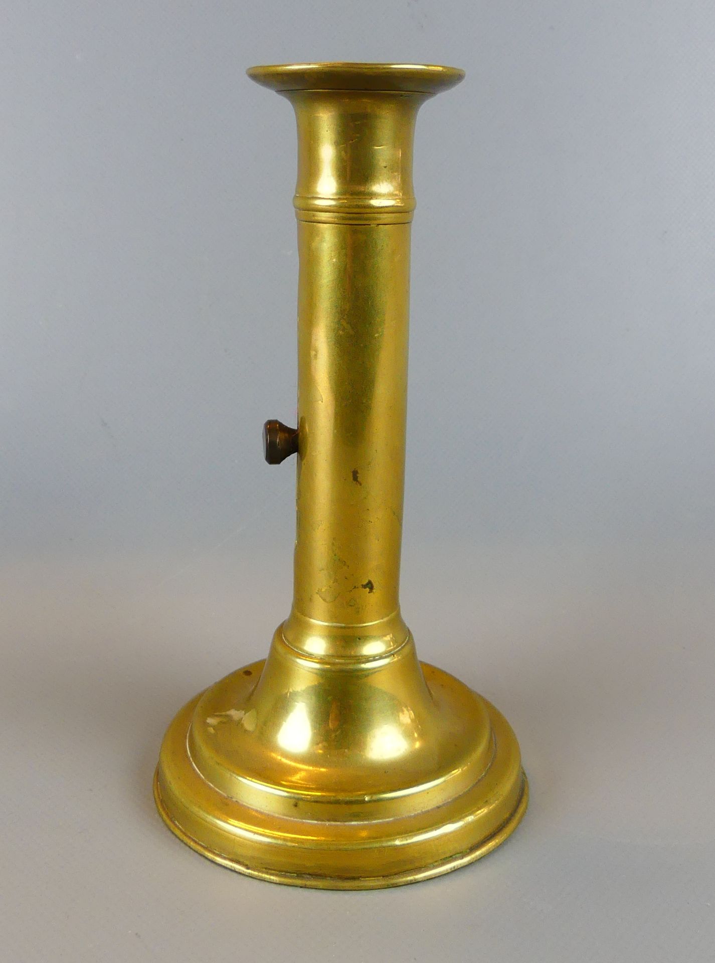 Schiebeleuchter, Messing, Höhe ca. 18 cm