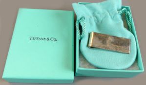Geldscheinklammer, Tiffany & Co, 925 Silber, ca. 14g., im orig. Karton