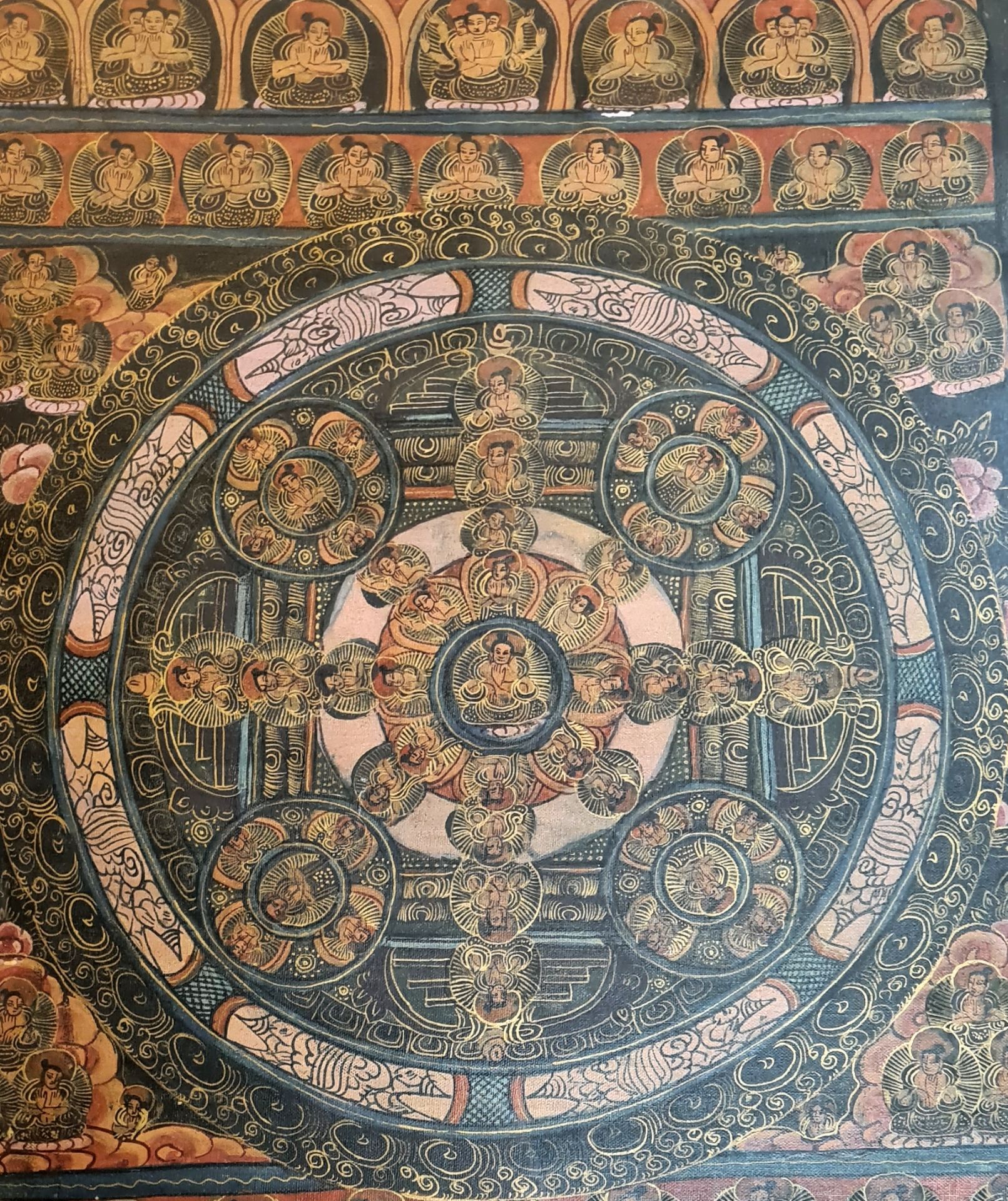 2 Tibetische Thangka, Rad des Lebens, ca. 71 x 59 und 67 x 57 cm, - Bild 5 aus 5