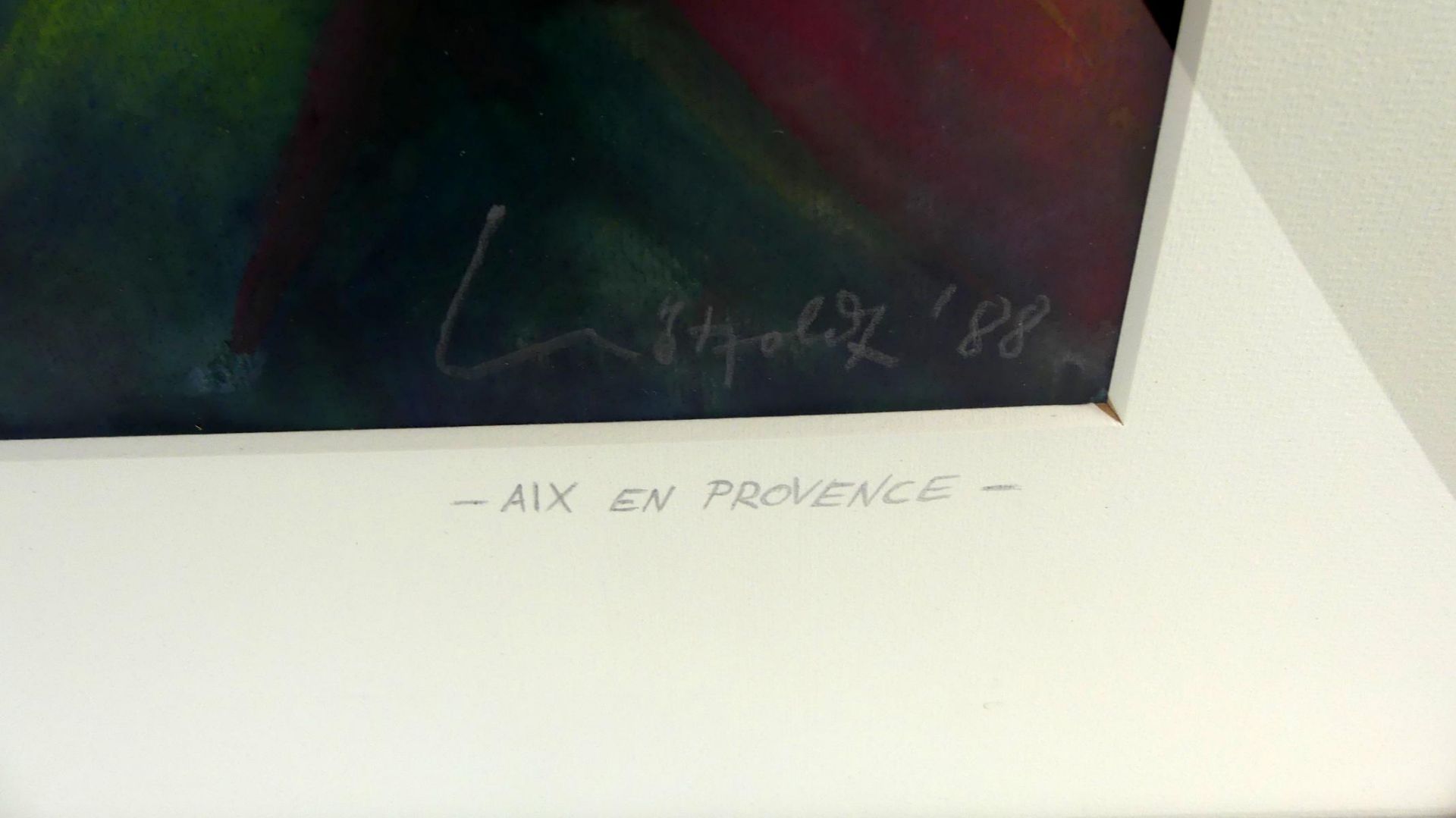 HELMUT NÖTZOLDT (1913-1994 Köln), "Aix-en-Provence", Aquarell, - Bild 2 aus 3