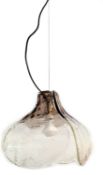 Deckenlampe, Metall mit Glasschirmen, neuzeitliches Design, ca. 33 x 33 cm