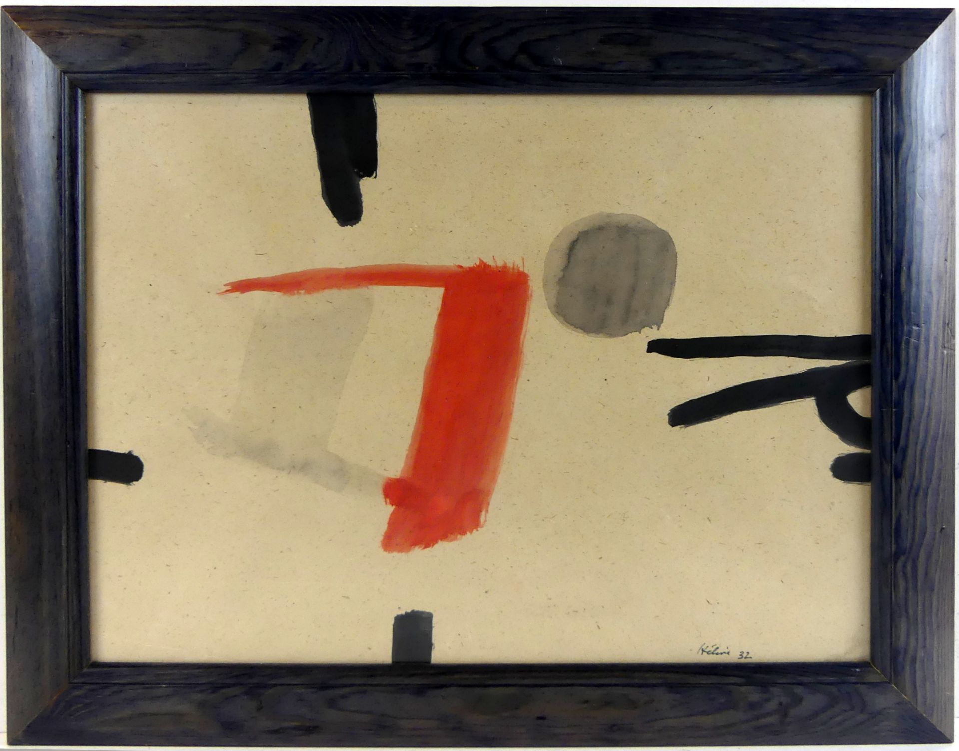 "Abstrakt", Aquarell, u.re.sig. Helion, dat. '32, ca. 29 x 38,5 cm,