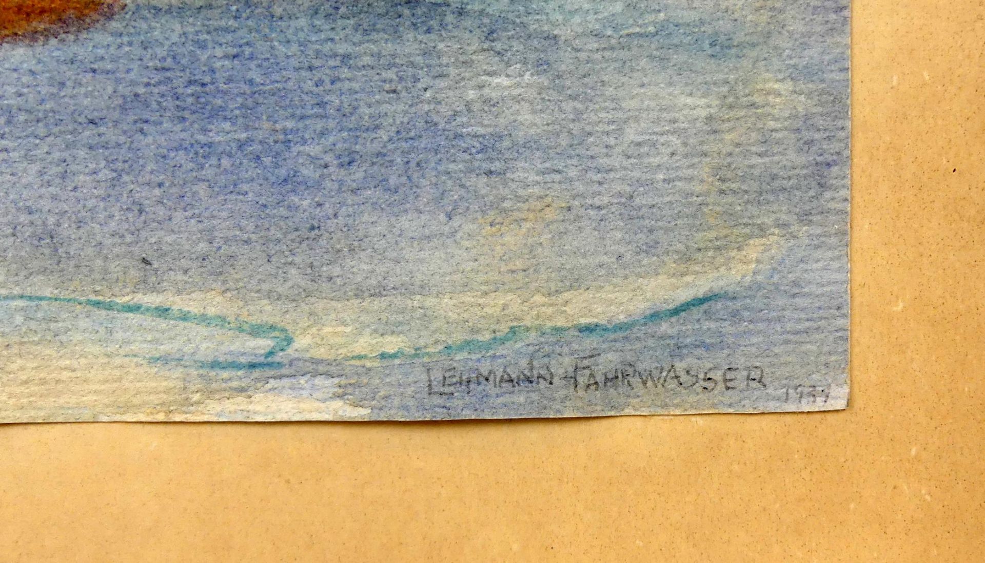 GEORG LEHMANN-FAHRWASSER (1887-1977), "Fischerboote", - Bild 2 aus 2