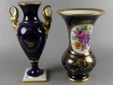 Große Vase, Hutschenreuther, Real Dresden, Saxonia, kobaltblau102-72