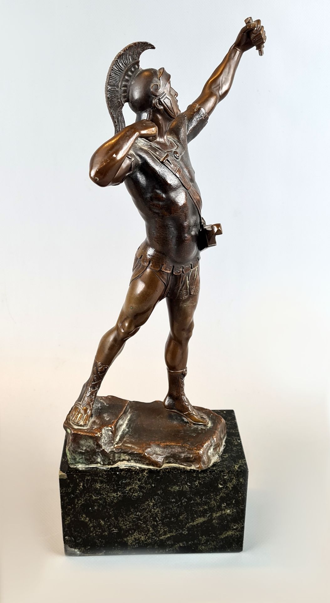 PHILIPP E. HAMBURGER, "Bogenschütze", Bronze,
