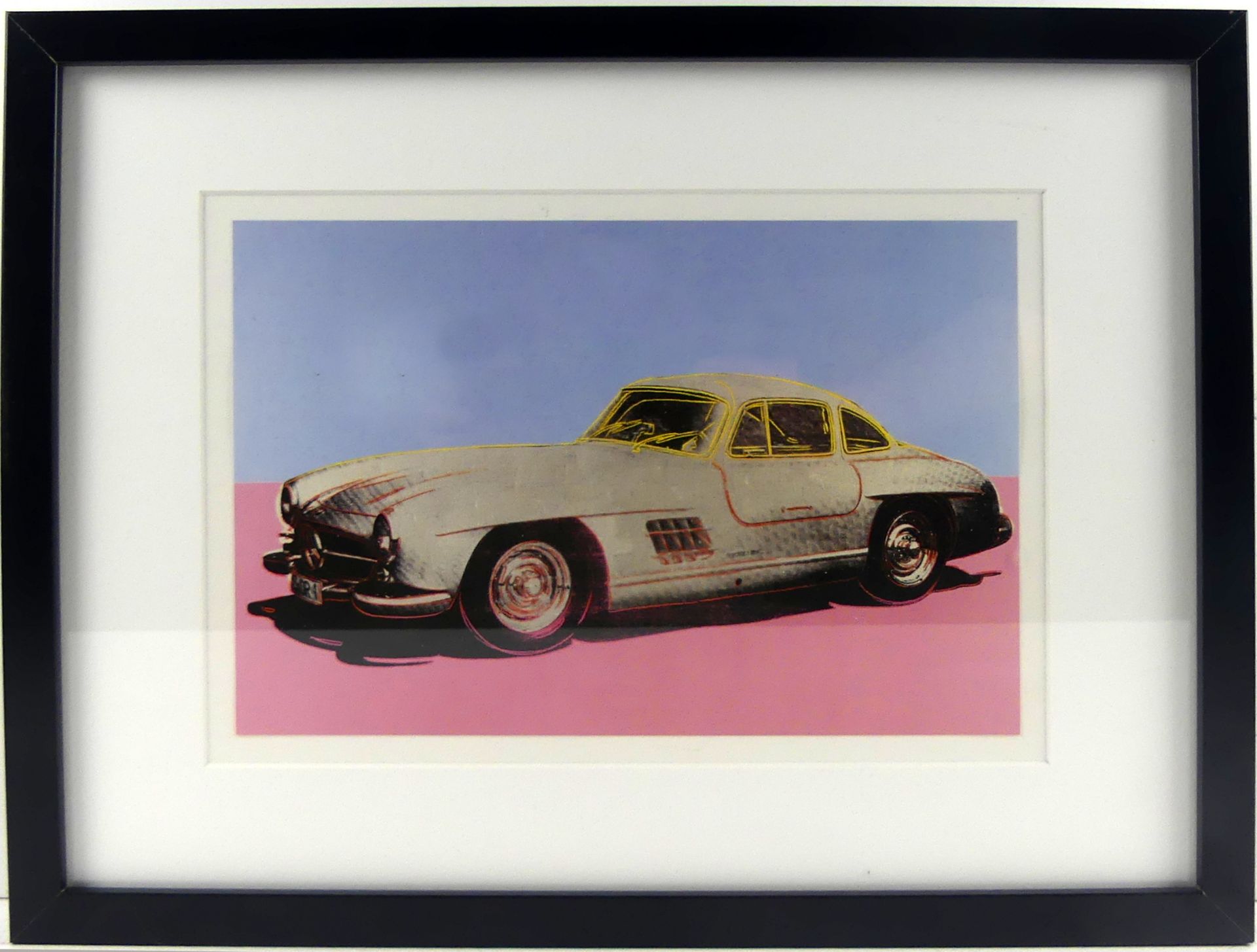 ANDY WARHOL (1928-1987), "Mercedes 300 SL", Farboffsetlithographie,