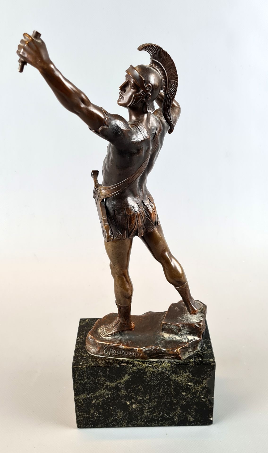 PHILIPP E. HAMBURGER, "Bogenschütze", Bronze, - Bild 3 aus 5