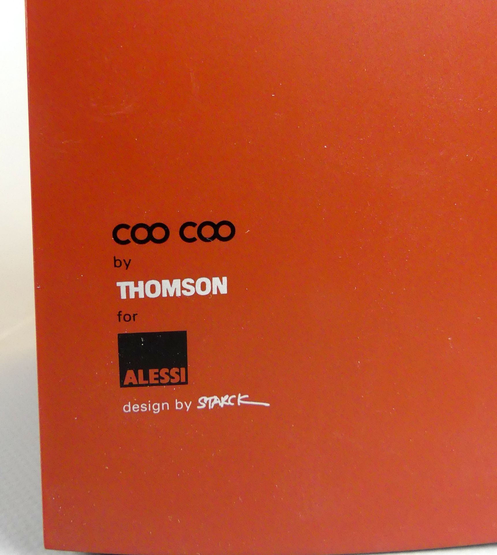 Tischuhr, Design, Alessi/Thomson, rotbraun, Coo Coo by Philippe Starck - Bild 3 aus 3