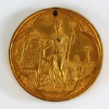 Queen Victoria golden jubilee 1887 medal, with depiction of Britannia to one side, inscribed