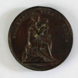 Bronze Needham Market Fine Art & Industrial Exhibition prize medal July 1867, 4.5cm diameter