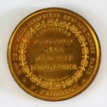 Horticultural interest, 1855 Paris Exposition prize gilt medal of honour relating to gardening, 3.