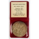 Israel Camp David meeting September 1978 medal, no more war, 6cmm diameter, in a slip case