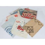 Japanese ephemera to include collection of paper bags with various designs, toothpick packages,