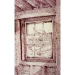 G Pleasance, 20th century British School, 'From The Window, Woodbridge Tide Mill', dated 1982,