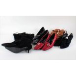 Collection of designer and vintage shoes, to include Prada and Emporio Armani, (qty)