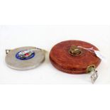 Two Rabone Chesterman wind tape measures (2)