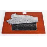 King Class Locomotive King George V No 6000 plaque, No. 1874 of 3000, 35.5cm wide, with