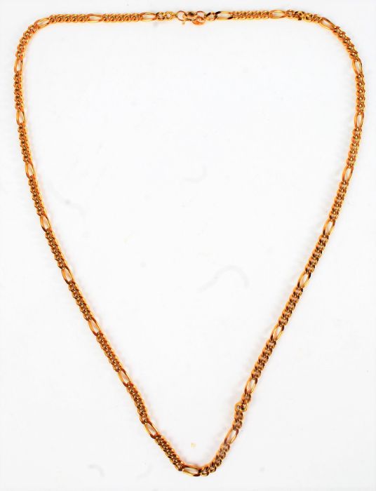 9 carat gold necklace, 12.6g