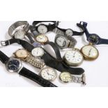 Wrist and pocket watches, to include Smiths, Lorus, Sekonda, Alpha etc. (14)