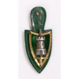 Post Second World War Supreme Headquarters Allied Powers Europe pocket badge, worn by U.S. Army