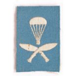 Second World War bush hat badge to 153 (Gurkha) Parachute Battalion (believed to be reproduction)