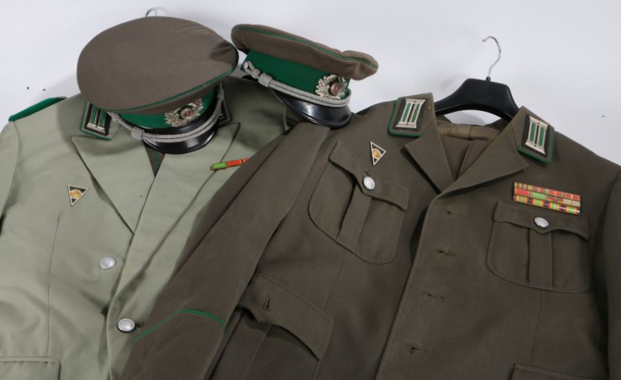 Cold War DDR (German Democratic Republic) Grenzetruppen (Border Troops) Medical Officers uniforms,