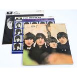 3 x Beatles LPs. With The Beatles (PMC 1206). A Hard Day's Night (PMC 1230). Beatles For Sale (PMC