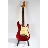 Stratocaster copy in metallic Red.