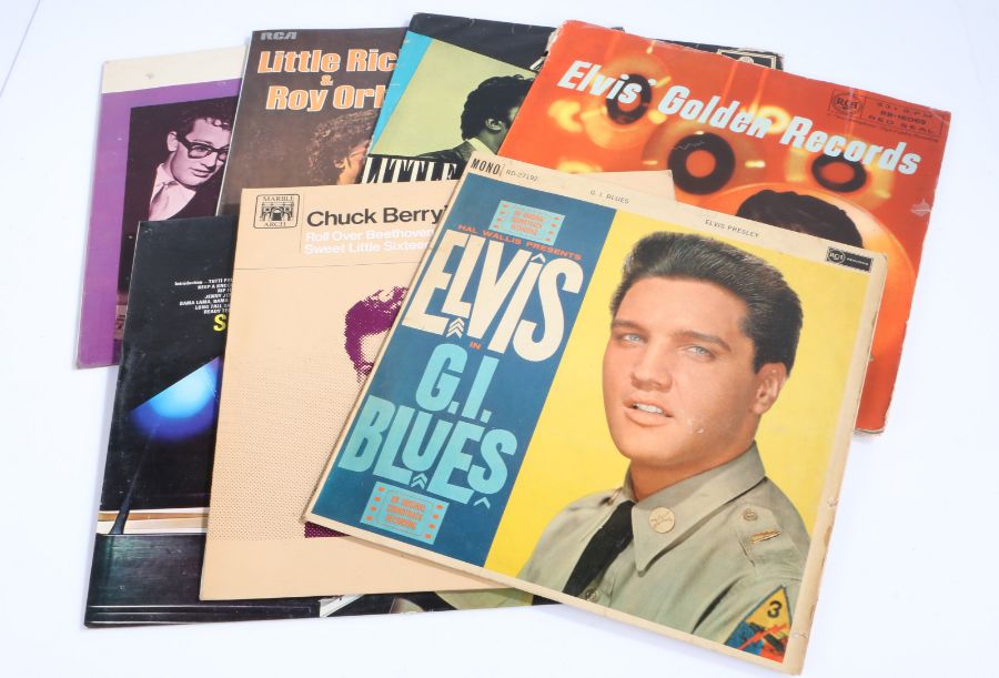 7 x Rock & Roll LPs. Chuck Berry - Chuck Berry's Greatest Hits (Mal 660). Buddy Holly - Greatest