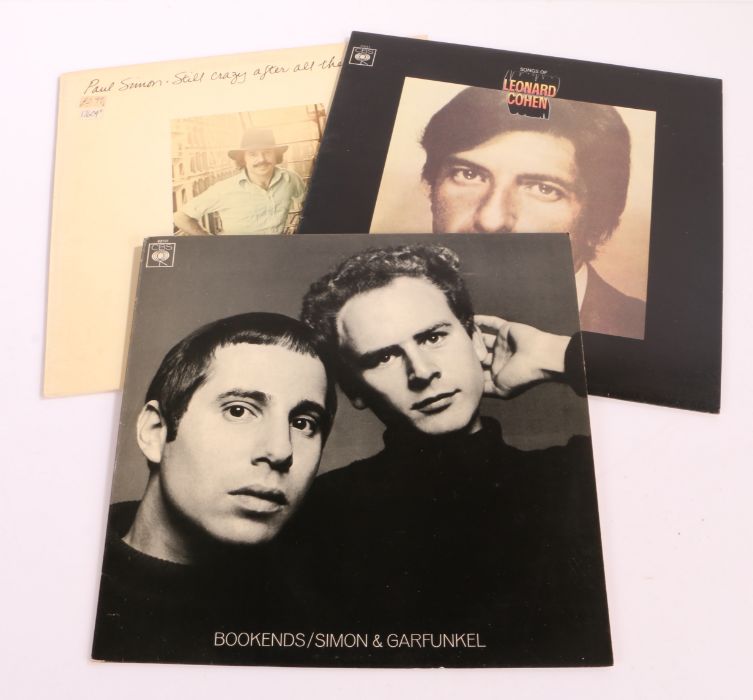 3 x Folk LPs. Leonard Cohen - The Songs Of Leonard Cohen (63241). Paul Simon - Still Crazy After All