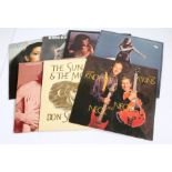 7 x Country/Rock LPs. Emmylou Harris - Evangeline (K56880). Mark Knopfler/Chet Atkins - Neck And