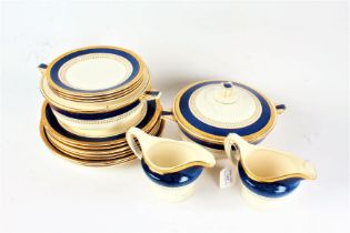 Quantity of Losol Ware dinner ware, comprising two tureens, two sauce boats, three dinner plates and