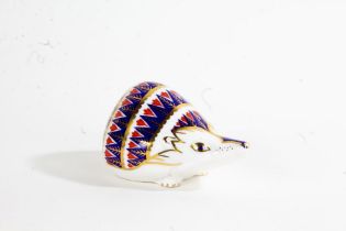 Royal Crown Derby paperweight, in the form of a hedgehog, 11cm long