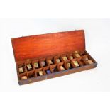 Shop keepers wooden display box, housing matchboxes, 56cm long