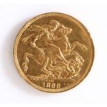 Victorian gold sovereign 1899, George and dragon