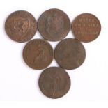 Tokens- Manchester half penny 1793, half penny token 1793 for general convenience, trade &