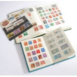 The Errimar Globe Trotter stamp album containing world stamps, Netto stockbook containing GB