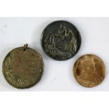 Edward VII and Alexandra coronation medallion 1902, 3cm diameter, King Edward VII medal London