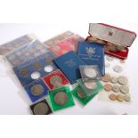 Coin sets, to include Seychelles 1969 coin set, GB Decimal sets, Crowns, etc, (qty)