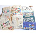 Stamps- World in album + packets, mainly middle period