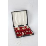 Set of six Elizabeth II silver coffee spoons, Birmingham 1969, maker John Rose, with reeded dog nose