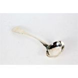 George III silver ladle, London 1813, maker William Eaton, the fiddle pattern handle with
