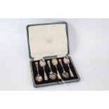 Set of six Edward VII silver teaspoons, Birmingham 1905, maker Cooper Brothers & Sons Ltd. with
